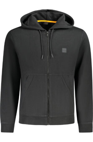 BOSS FELPA CON ZIP UOMO NERO