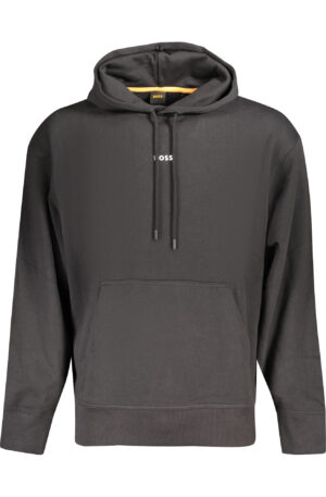 BOSS FELPA SENZA ZIP UOMO NERO