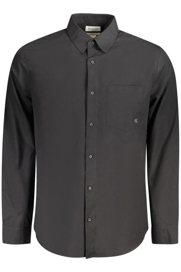 CALVIN KLEIN CAMICIA MANICHE LUNGHE UOMO NERO