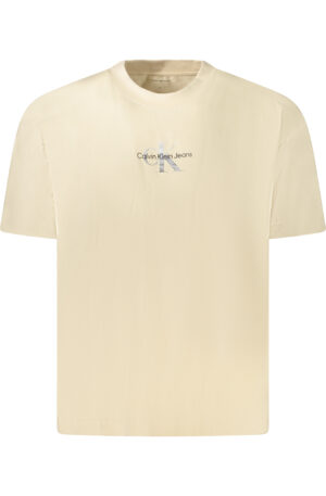 CALVIN KLEIN T-SHIRT MANICHE CORTE DONNA BEIGE