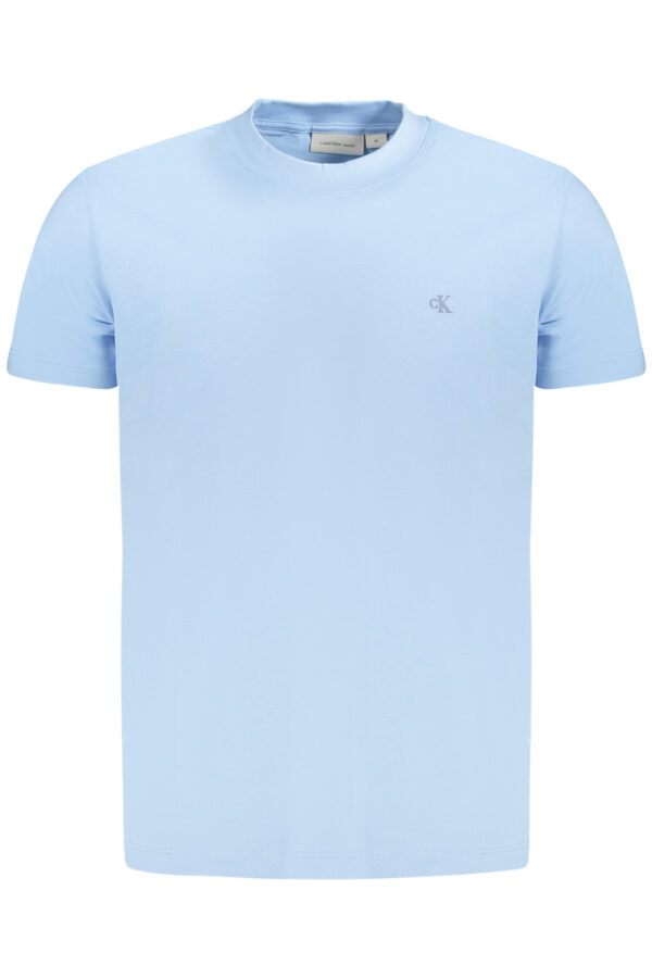 CALVIN KLEIN T-SHIRT MANICHE CORTE UOMO AZZURRO