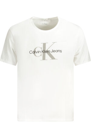 CALVIN KLEIN T-SHIRT MANICHE CORTE UOMO BIANCO