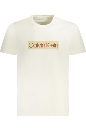 CALVIN KLEIN T-SHIRT MANICHE CORTE UOMO BIANCO
