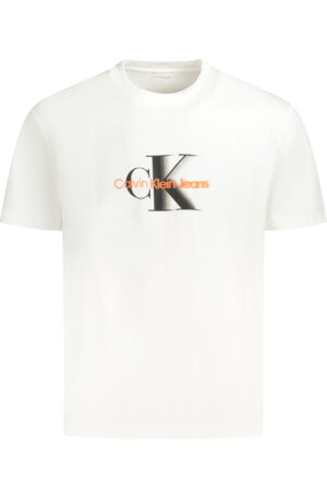CALVIN KLEIN T-SHIRT MANICHE CORTE UOMO BIANCO