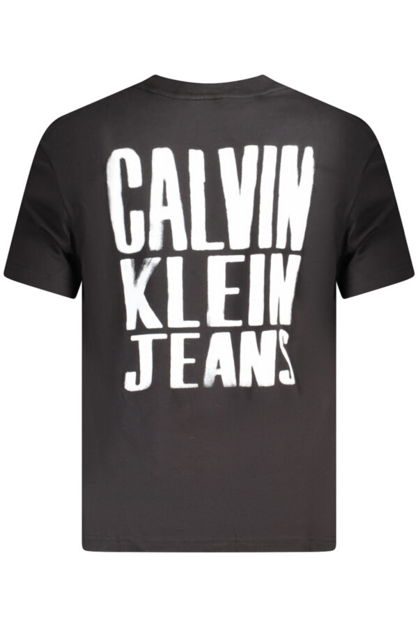 CALVIN KLEIN T-SHIRT MANICHE CORTE UOMO NERO - immagine 2