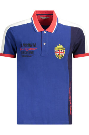 GAUDI JEANS POLO MANICHE CORTE UOMO BLU