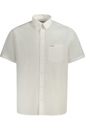 GUESS JEANS CAMICIA MANICHE CORTE UOMO BIANCO