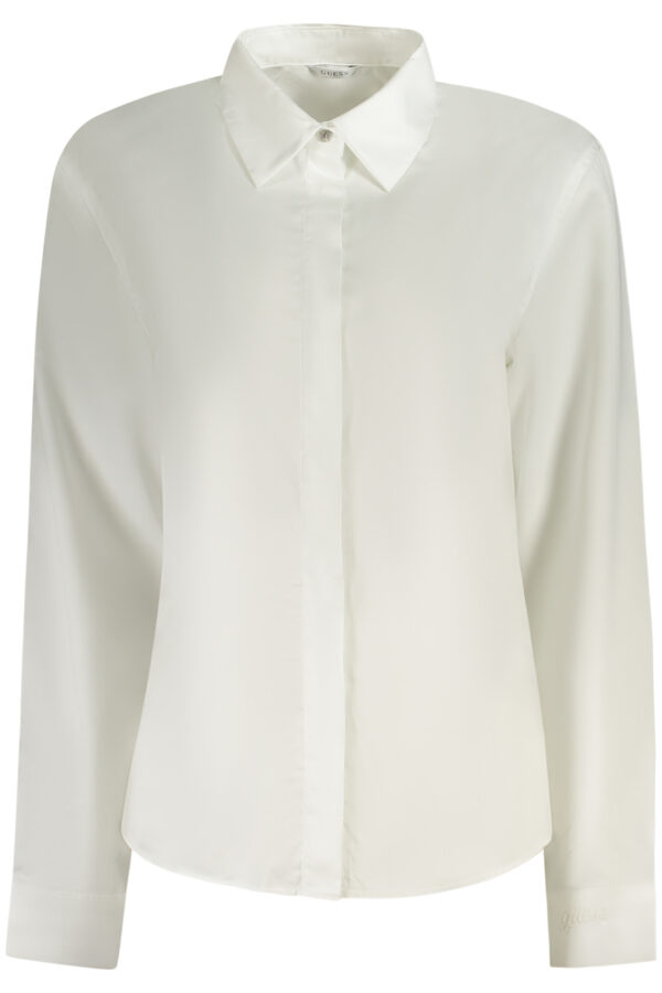 GUESS JEANS CAMICIA MANICHE LUNGHE DONNA BIANCO