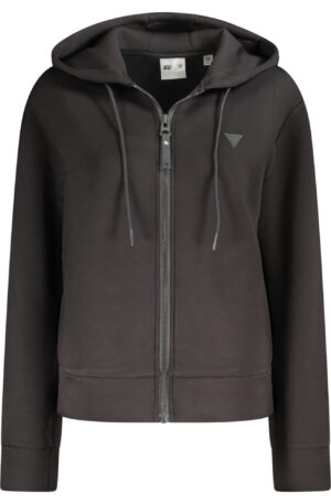 GUESS JEANS FELPA CON ZIP DONNA NERO