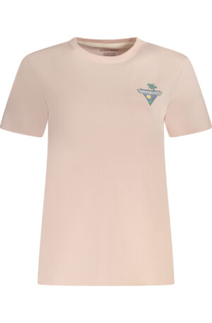 GUESS JEANS T-SHIRT MANICHE CORTE DONNA ROSA