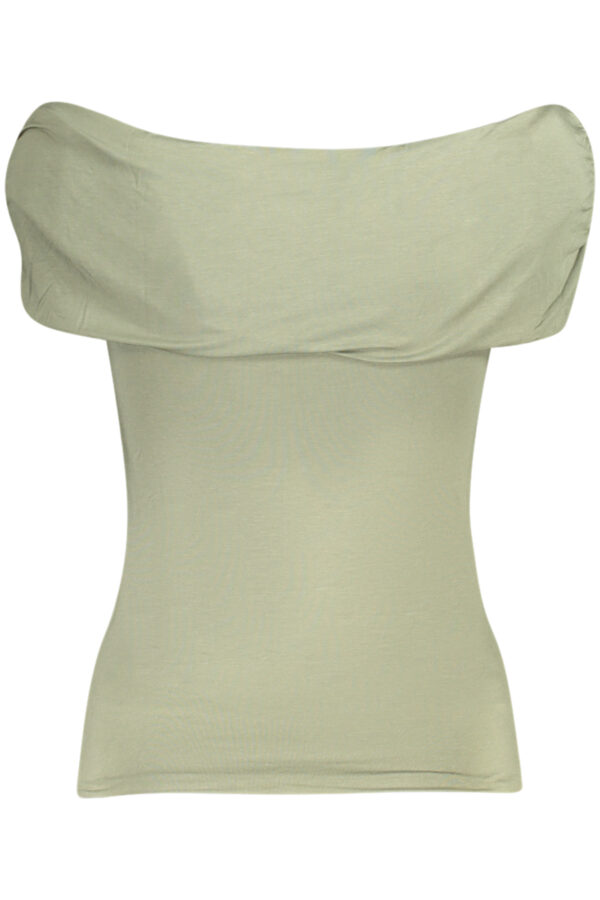 GUESS JEANS T-SHIRT MANICHE CORTE DONNA VERDE - immagine 2