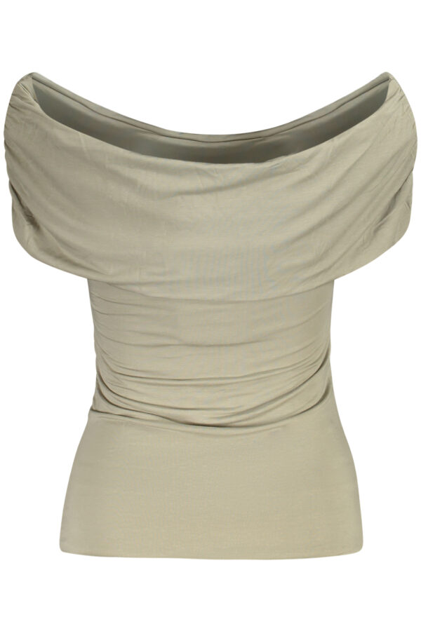 GUESS JEANS T-SHIRT MANICHE CORTE DONNA VERDE - immagine 2