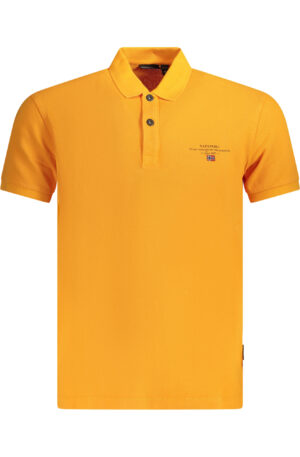 NAPAPIJRI POLO MANICHE CORTE UOMO ARANCIO
