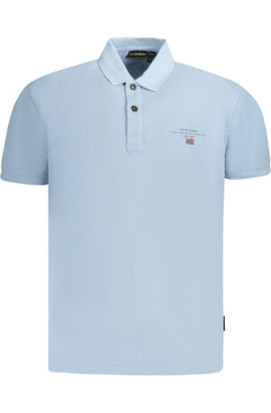 NAPAPIJRI POLO MANICHE CORTE UOMO AZZURRO