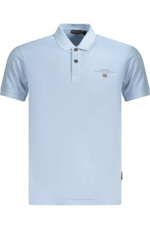 NAPAPIJRI POLO MANICHE CORTE UOMO AZZURRO