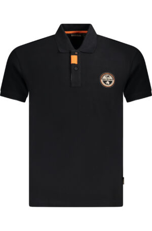 NAPAPIJRI POLO MANICHE CORTE UOMO NERO