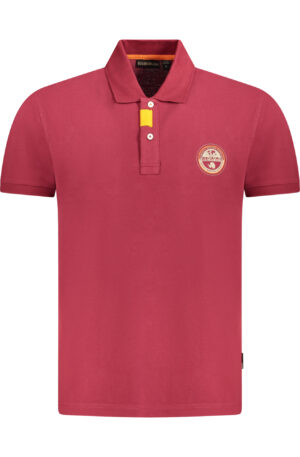 NAPAPIJRI POLO MANICHE CORTE UOMO ROSSO