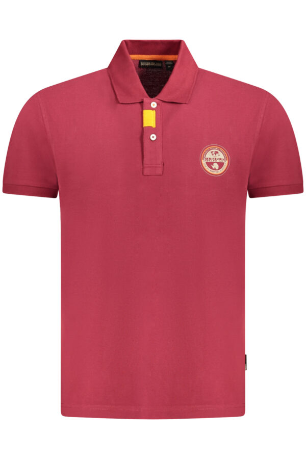 NAPAPIJRI POLO MANICHE CORTE UOMO ROSSO