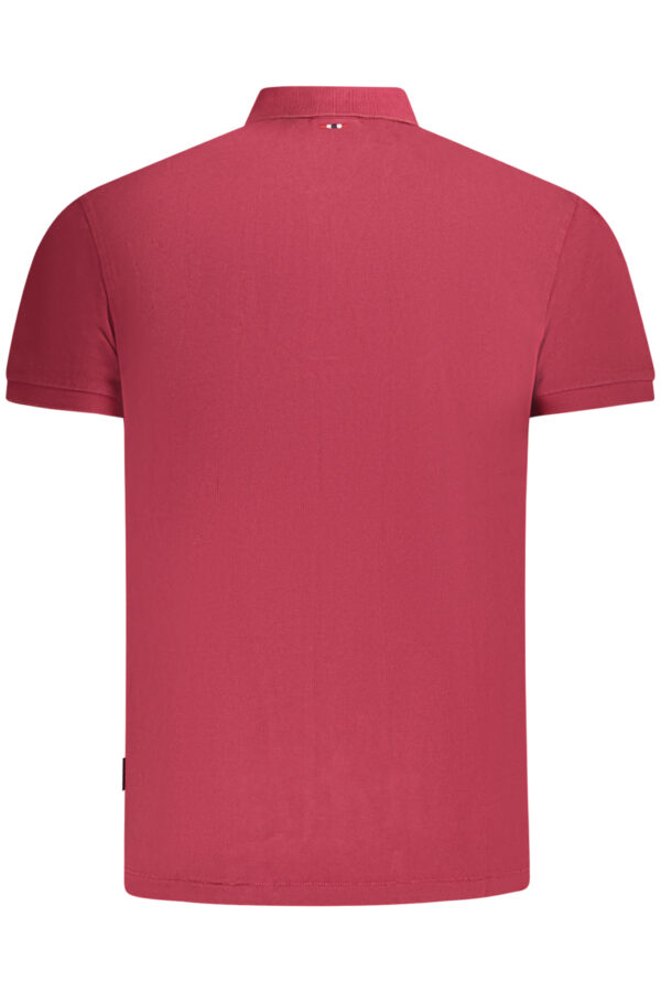 NAPAPIJRI POLO MANICHE CORTE UOMO ROSSO - immagine 2