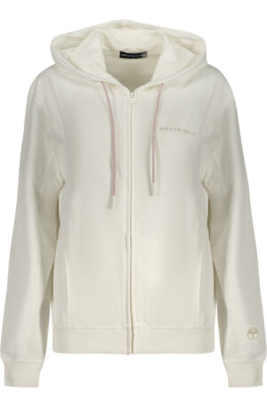 NORTH SAILS FELPA CON ZIP DONNA BIANCO