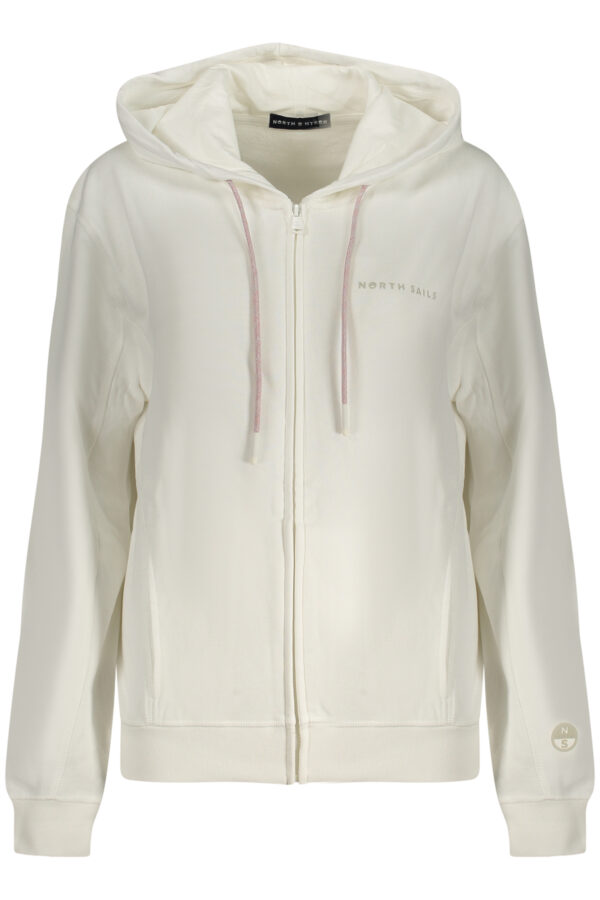 NORTH SAILS FELPA CON ZIP DONNA BIANCO