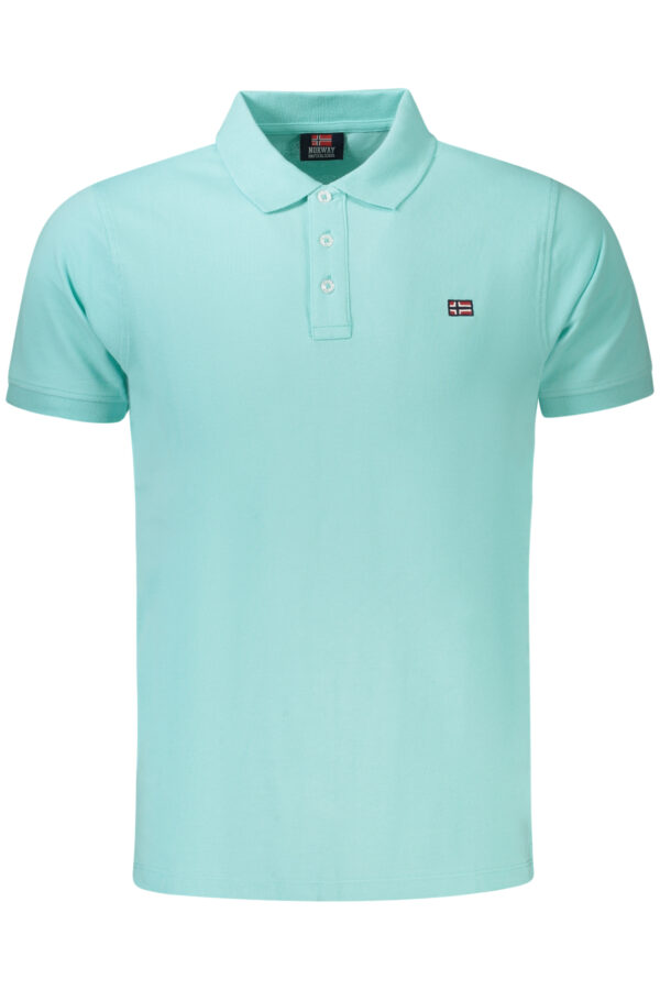 NORWAY 1963 POLO MANICHE CORTE UOMO AZZURRO