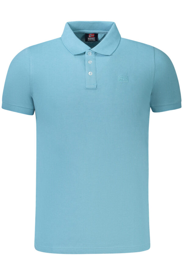 NORWAY 1963 POLO MANICHE CORTE UOMO AZZURRO