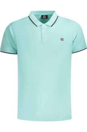 NORWAY 1963 POLO MANICHE CORTE UOMO AZZURRO