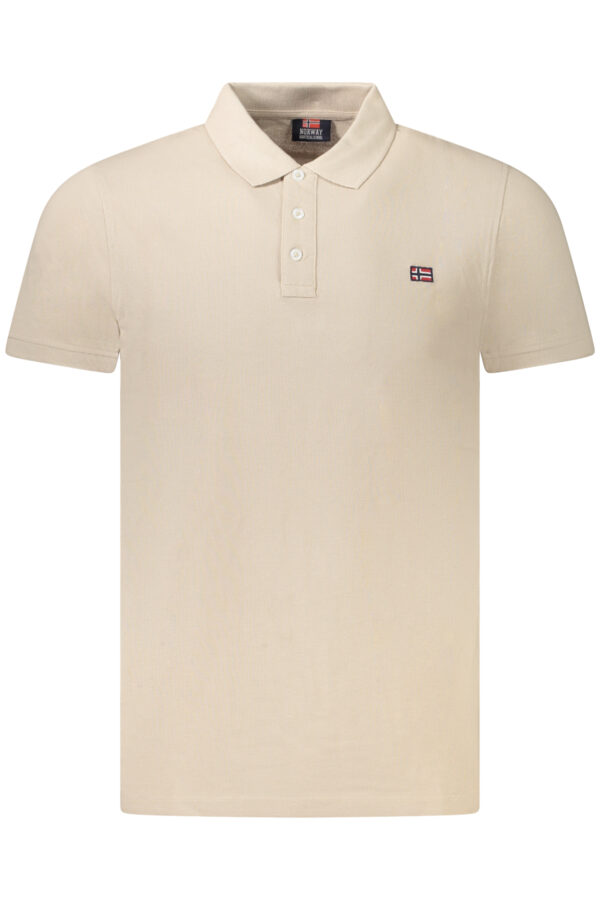 NORWAY 1963 POLO MANICHE CORTE UOMO BEIGE