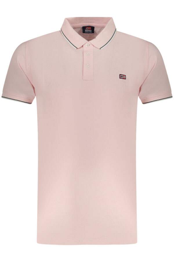 NORWAY 1963 POLO MANICHE CORTE UOMO ROSA