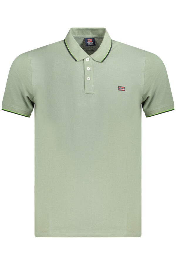 NORWAY 1963 POLO MANICHE CORTE UOMO VERDE
