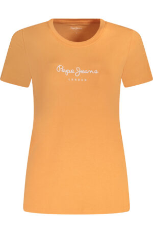 PEPE JEANS T-SHIRT MANICHE CORTE DONNA ARANCIO