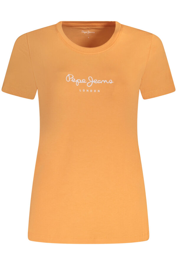 PEPE JEANS T-SHIRT MANICHE CORTE DONNA ARANCIO