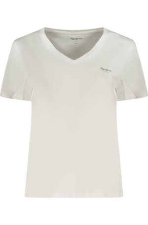 PEPE JEANS T-SHIRT MANICHE CORTE DONNA BIANCO