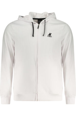 U.S. GRAND POLO FELPA CON ZIP UOMO BIANCO