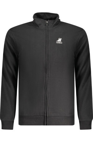 U.S. GRAND POLO FELPA CON ZIP UOMO NERO