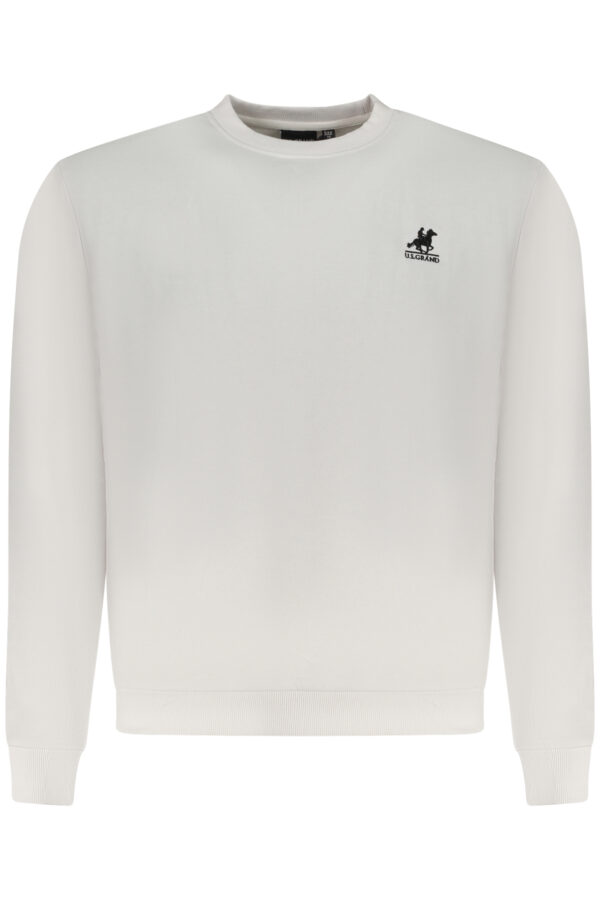 U.S. GRAND POLO FELPA SENZA ZIP UOMO BIANCO