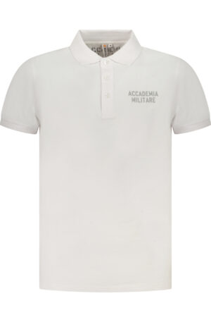 ACCADEMIA MILITARE POLO MANICHE CORTE UOMO BIANCO