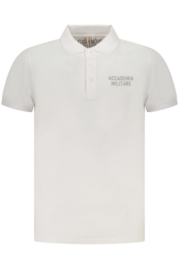 ACCADEMIA MILITARE POLO MANICHE CORTE UOMO BIANCO