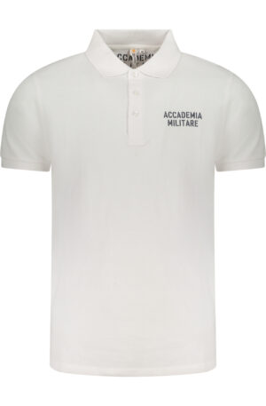 ACCADEMIA MILITARE POLO MANICHE CORTE UOMO BIANCO