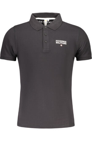 ACCADEMIA MILITARE POLO MANICHE CORTE UOMO NERO