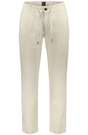 BOSS PANTALONE UOMO BEIGE