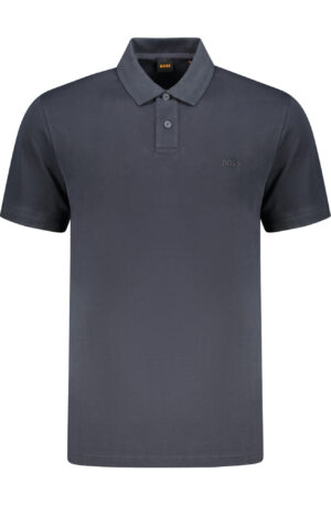 BOSS POLO MANICHE CORTE UOMO BLU