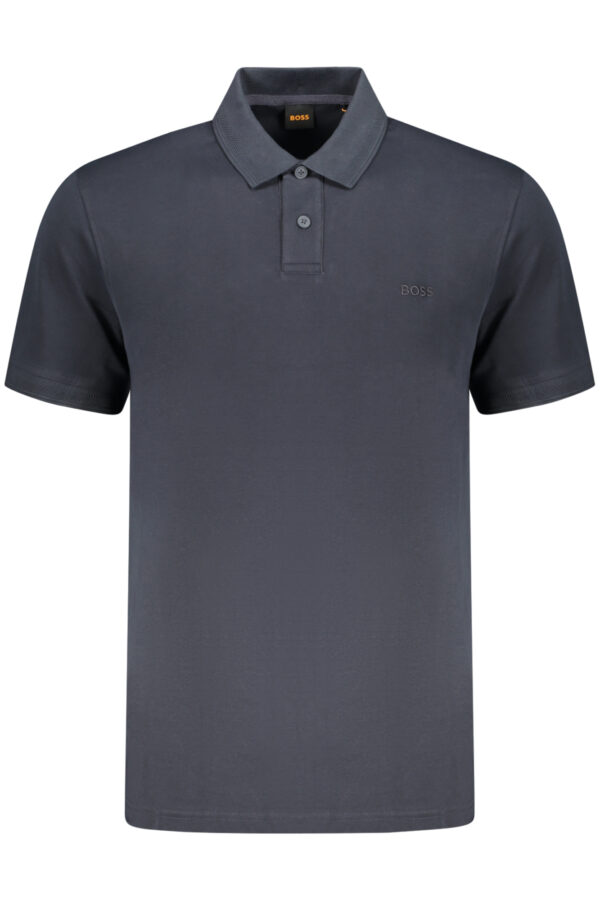 BOSS POLO MANICHE CORTE UOMO BLU