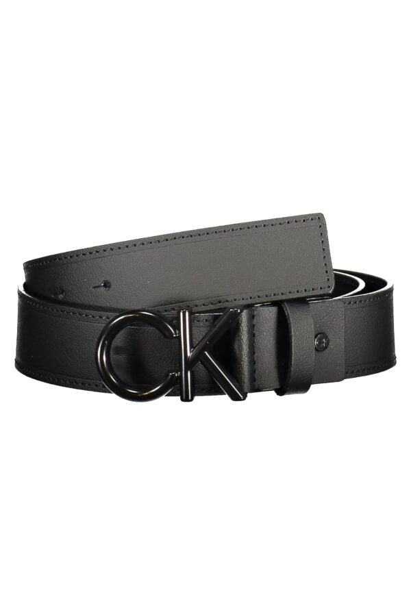 CALVIN KLEIN CINTURA IN PELLE UOMO NERO