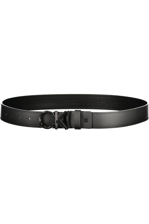 CALVIN KLEIN CINTURA IN PELLE UOMO NERO - immagine 2