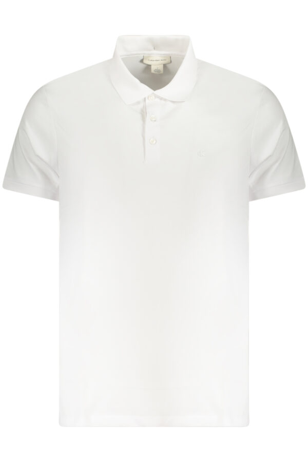 CALVIN KLEIN POLO MANICHE CORTE UOMO BIANCO