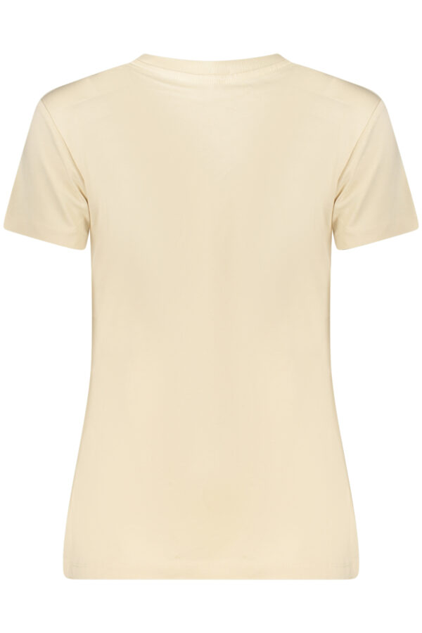 CALVIN KLEIN T-SHIRT MANICHE CORTE DONNA BEIGE - immagine 2