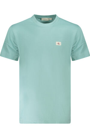 CALVIN KLEIN T-SHIRT MANICHE CORTE UOMO AZZURRO