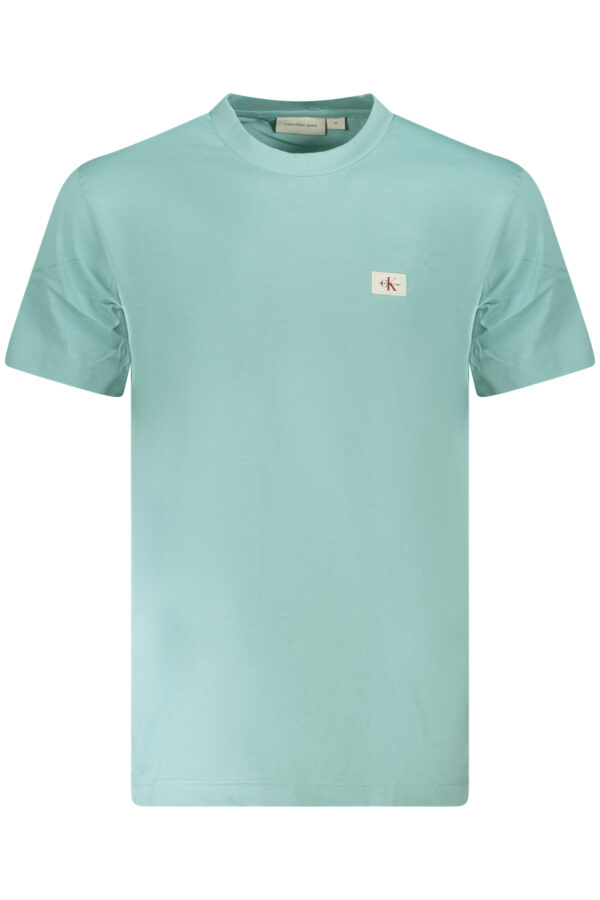CALVIN KLEIN T-SHIRT MANICHE CORTE UOMO AZZURRO